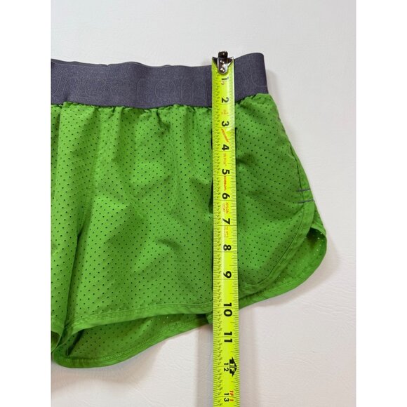Under Armour HeatGear Green Running Shorts Semi-Fitted SM 10"  Lined (bin GG122) - Picture 2 of 6